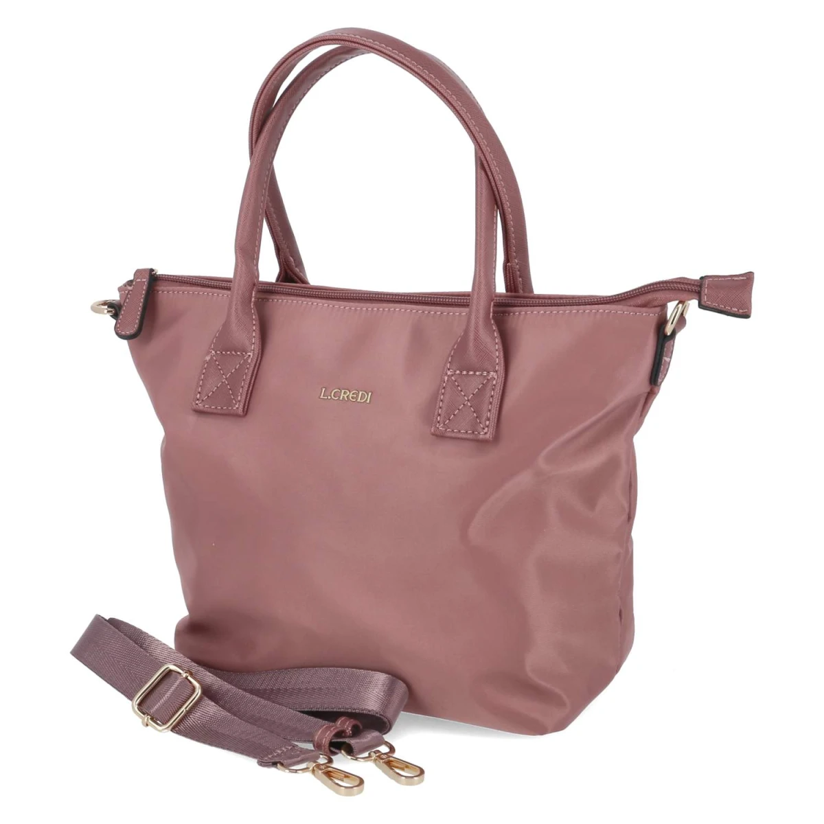 L.Credi Handtasche - Gr. - Rosa - Textil