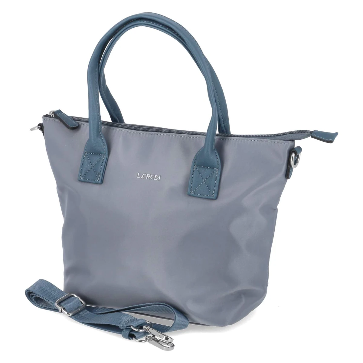 L.Credi Handtasche PURA - Gr. - Blau - Textil