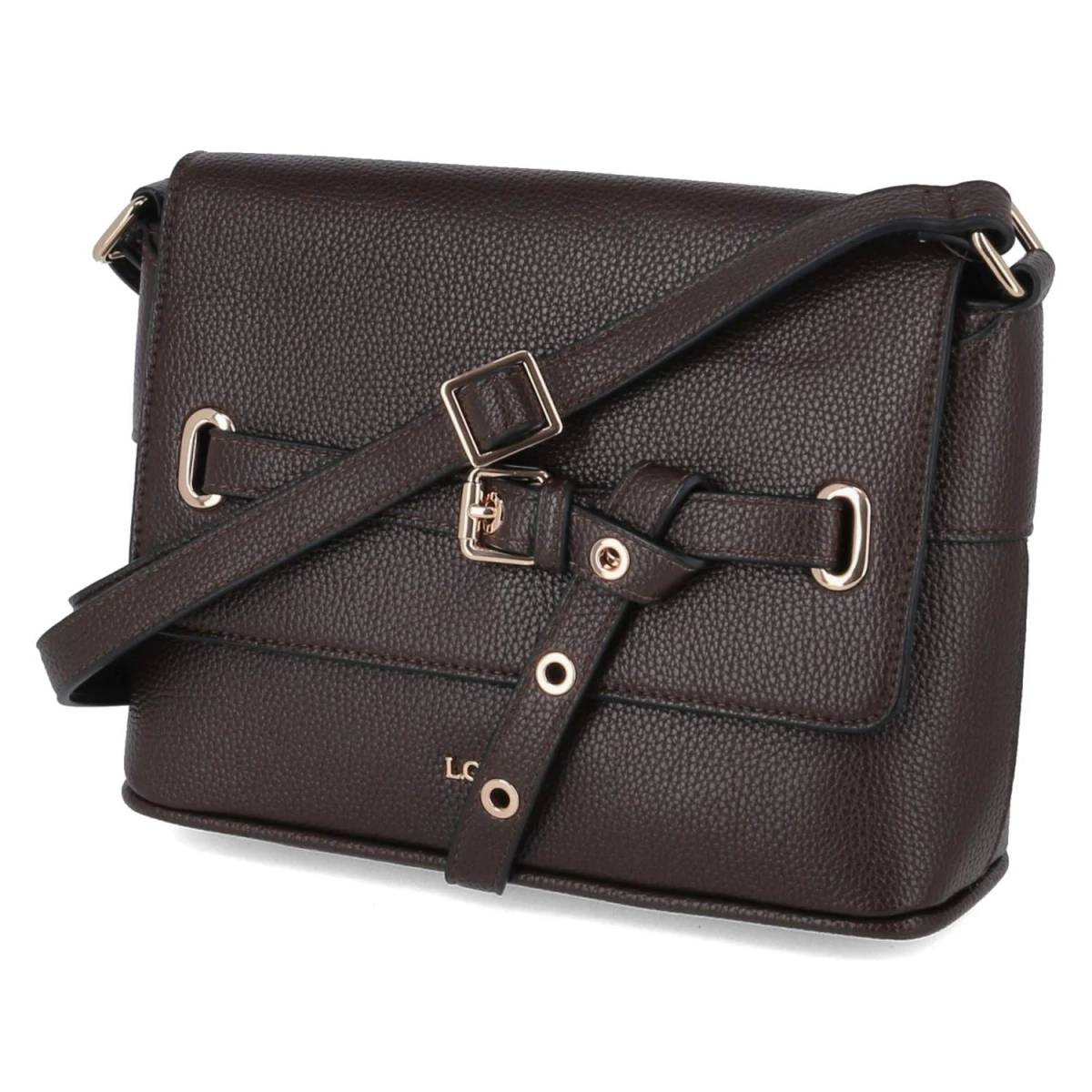 L.Credi Schultertasche SADETTE - Gr.  - Braun - Synthetik