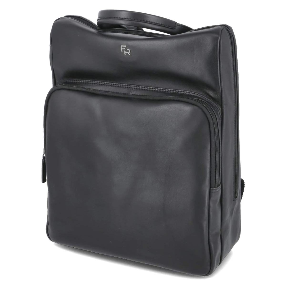 Filippo Rossi Rucksack - Gr. - Schwarz - Leder & Textil