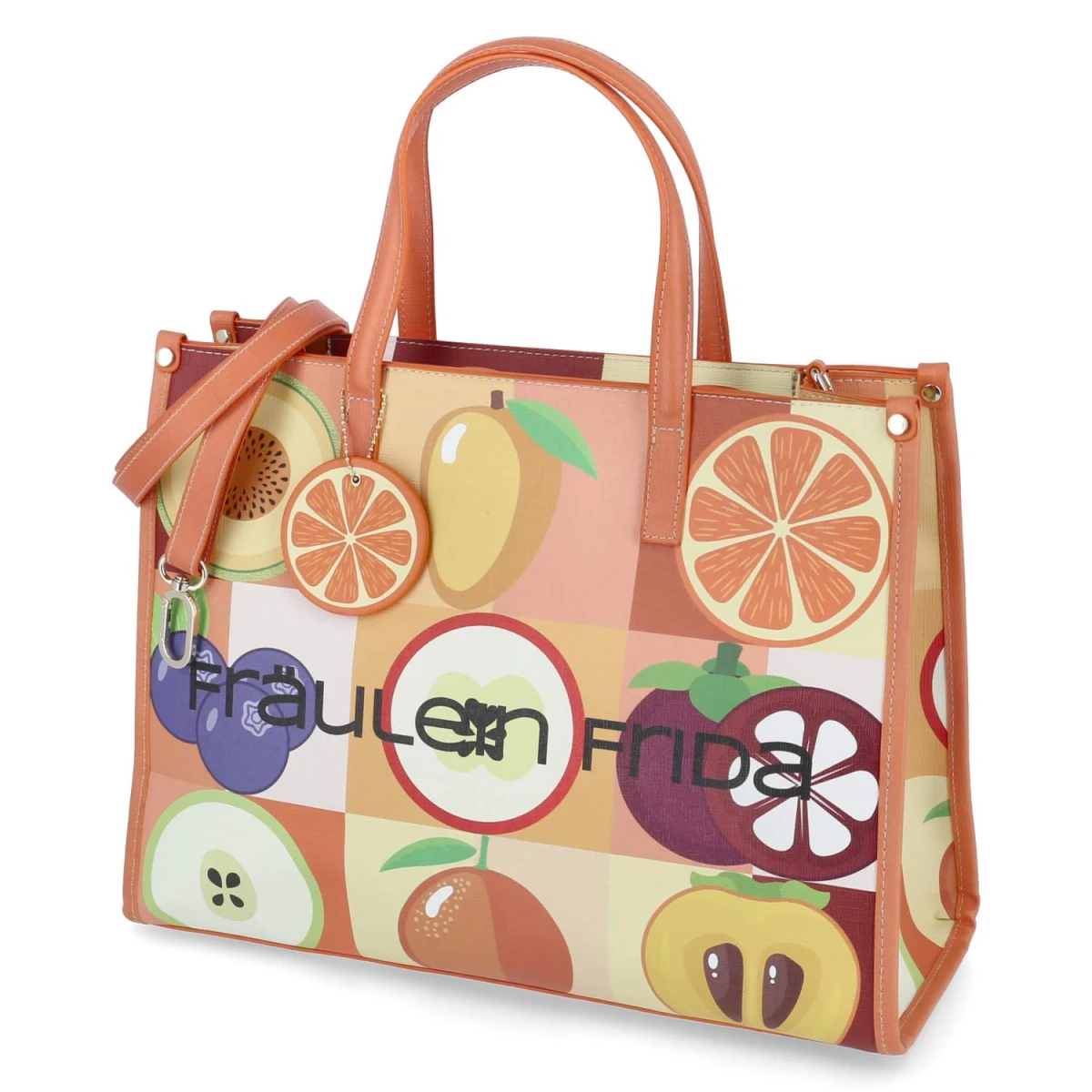 Fräulein Frida Handtasche - Gr.  - Orange - Synthetik