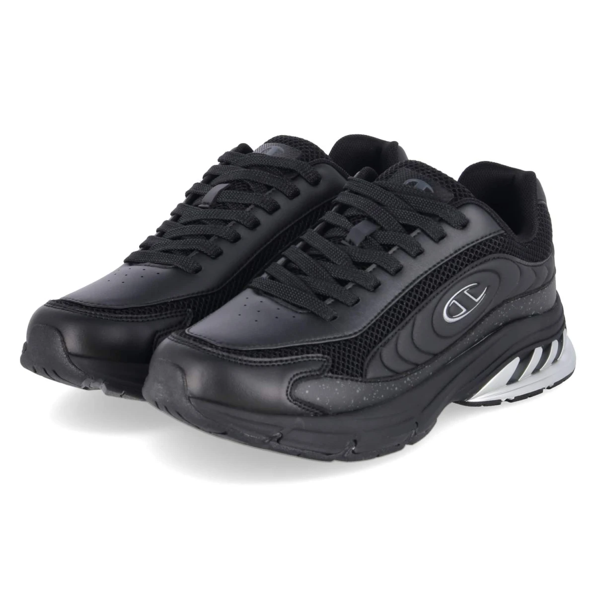 Champion Low Sneaker EAGLE RUN - Gr. 47,5 - Schwarz - Textil & Synthetik