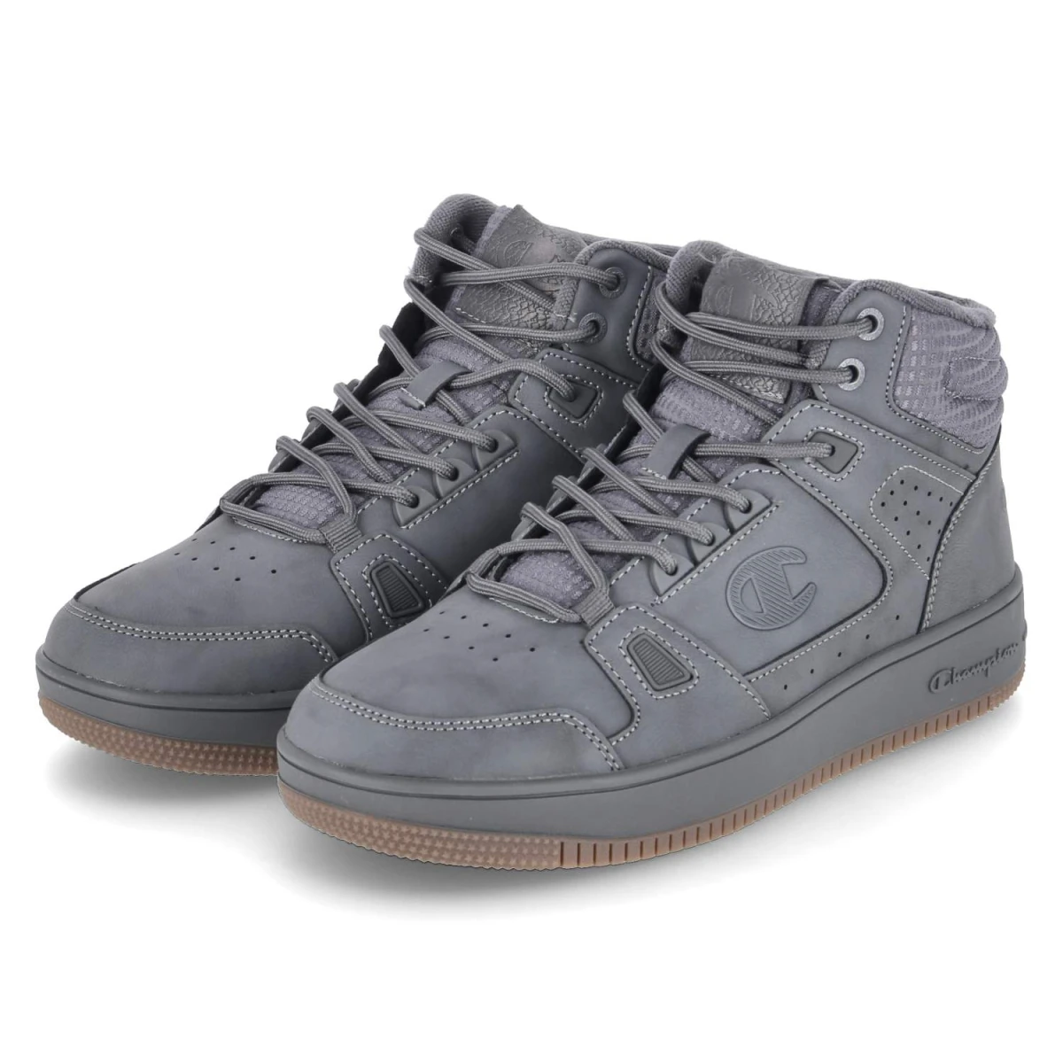 Champion High Sneaker - Gr. 44 - Grau - Textil & Synthetik