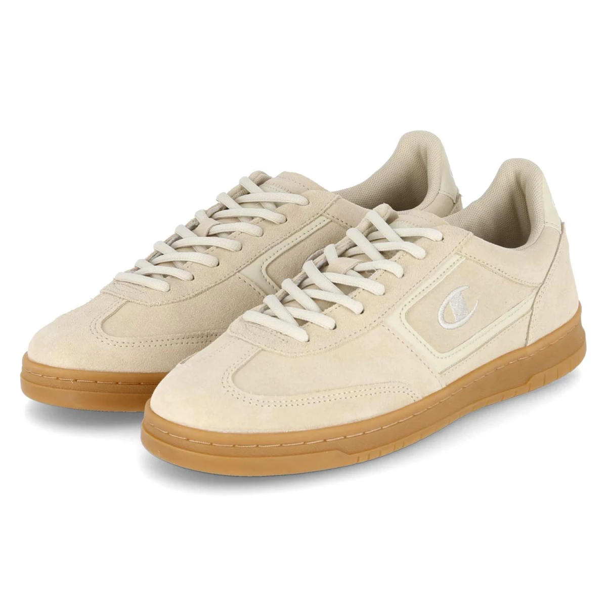 Champion Low Sneaker - Gr. 42 - Beige - Rauleder