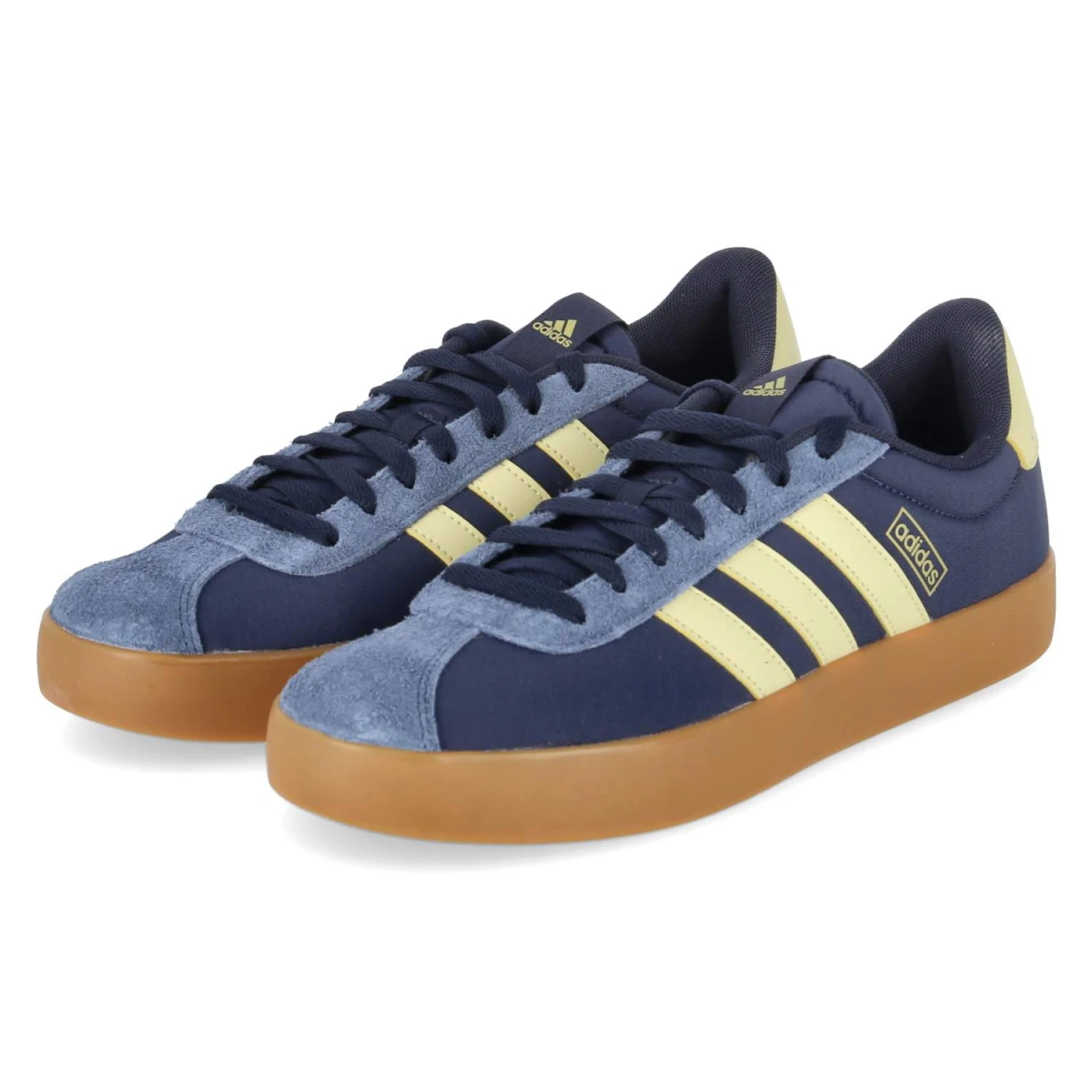 Adidas VL Court 3.0 - Gr. 42 2/3 - Blau - Leder & Textil