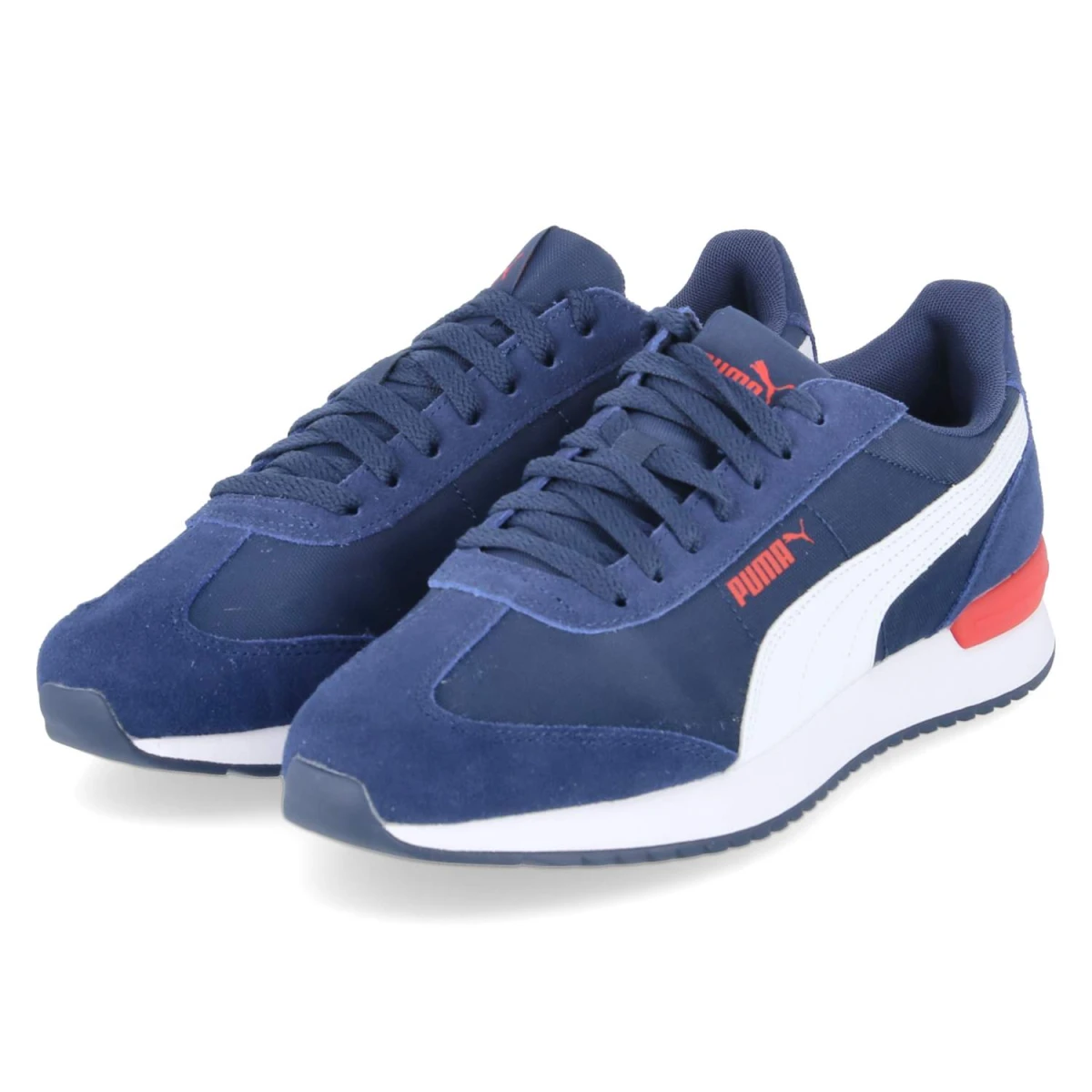 Puma Low Sneaker R78 WIND MU - Gr. 47 - Blau - Leder & Textil