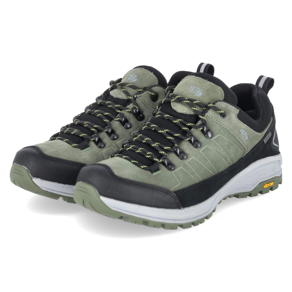 Brütting Trekkingschuhe MOUNT SELLERY LOW - Gr. 45 - Grün - Leder & Textil