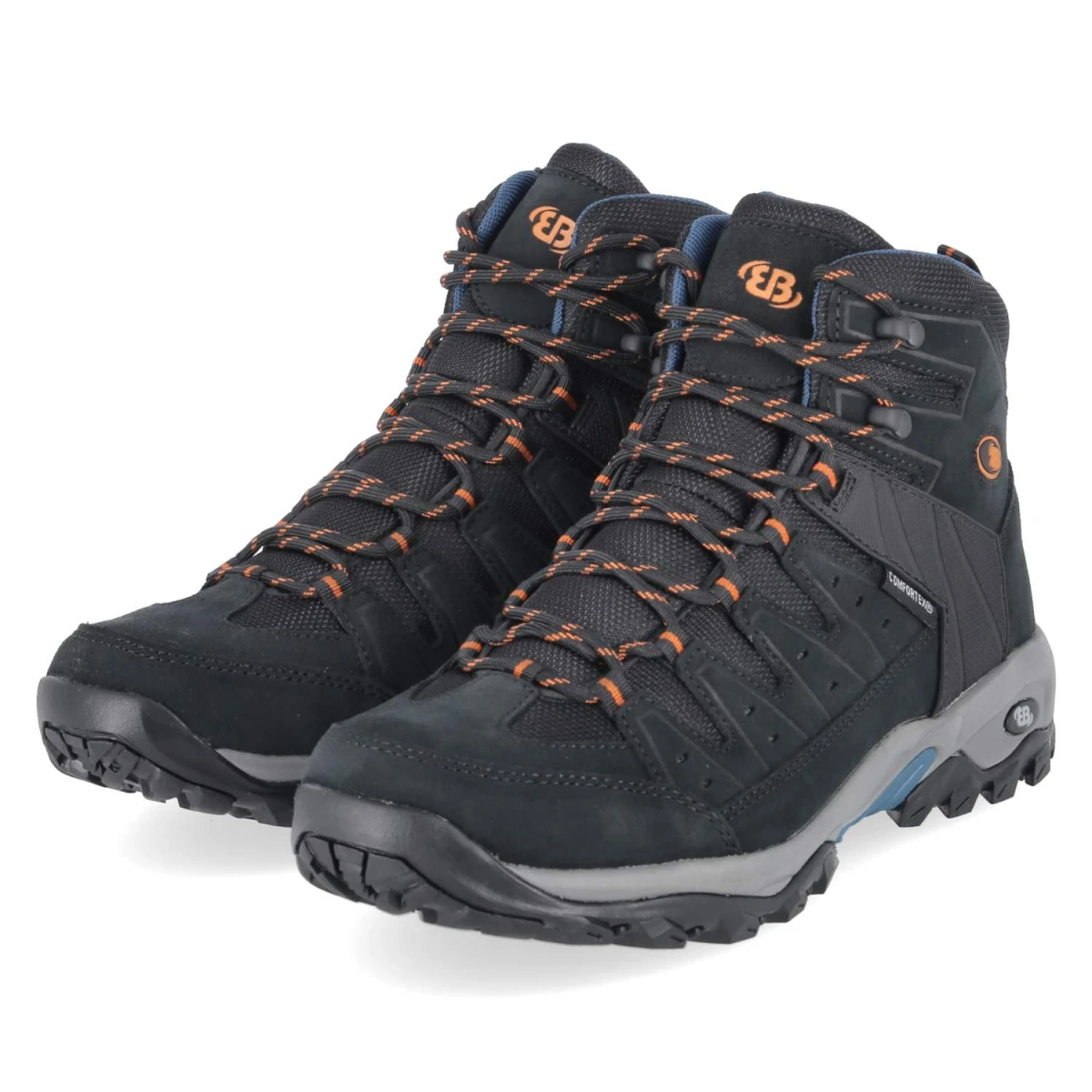 Brütting Outdoor-Boots MOUNT PINOS High - Gr. 41 - Schwarz - Leder & Textil