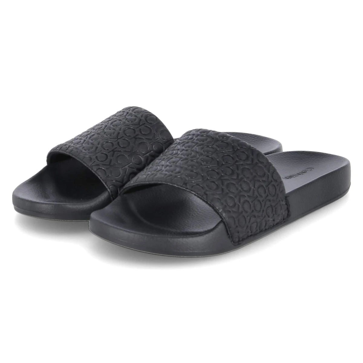 Calvin Klein Badelatschen POOL SLIDE MONO - Gr. 42 - Schwarz - Synthetik