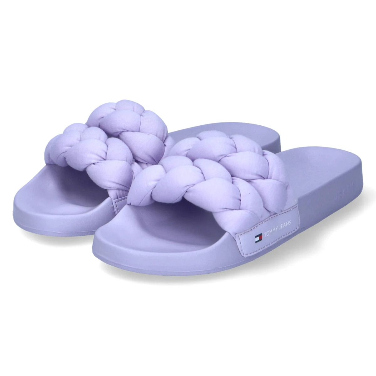 Tommy Jeans Pantoletten - Gr. 37 - Lila - Textil