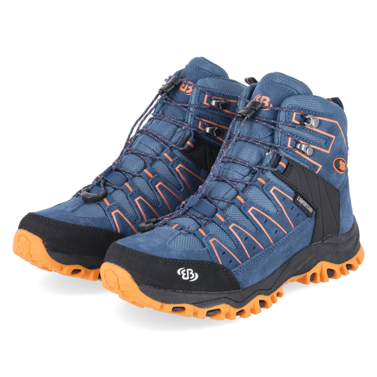 Brütting Sneaker MOUNT PINOS HIGH KIDS - Gr. 33 - Blau - Leder & Textil