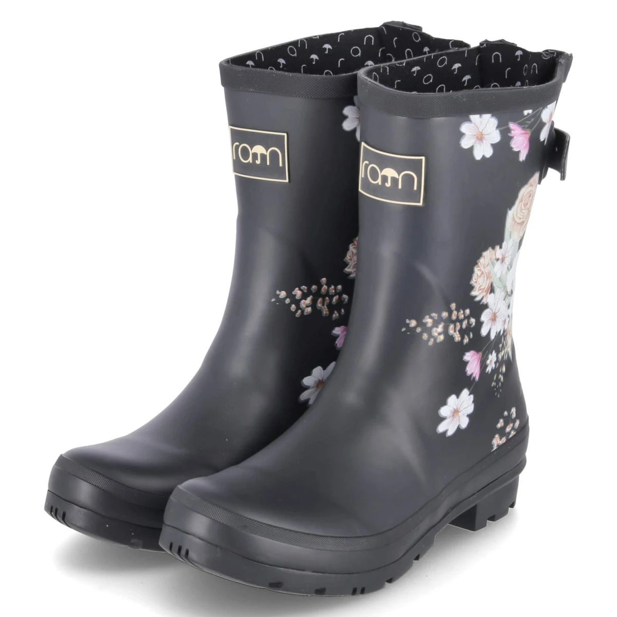 Rajn Gummistiefel BLOSS - Gr. 36 - Schwarz - Gummi