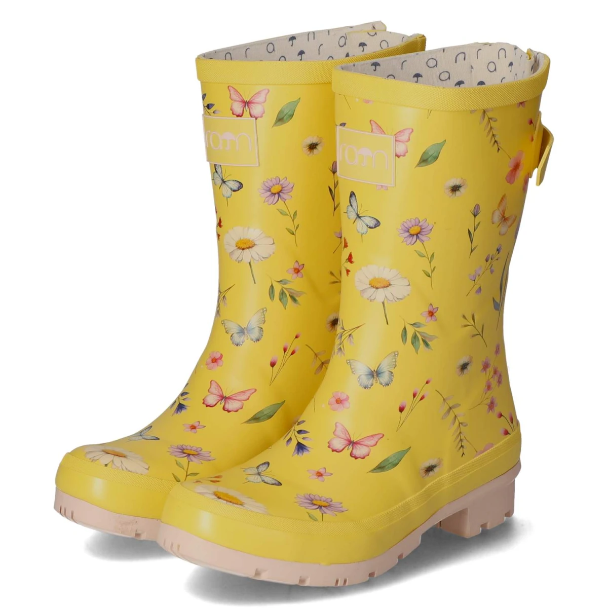 Rajn Gummistiefel BUTTERFLY - Gr. 36 - Gelb - Gummi