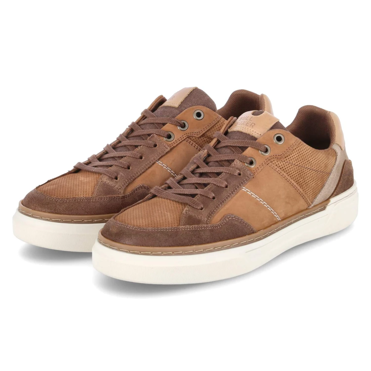 Bullboxer Low Sneaker - Gr. 45 - Braun - Leder
