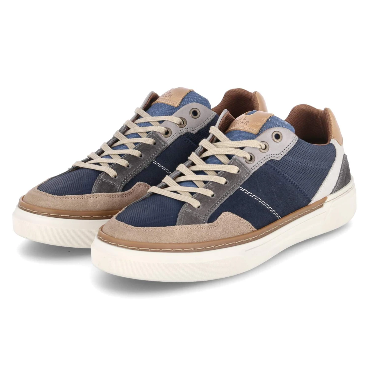 Bullboxer Low Sneaker - Gr. 45 - Blau - Leder