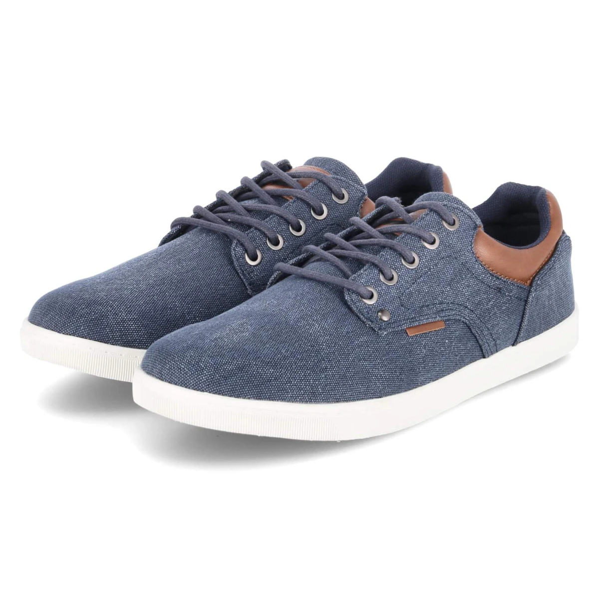 Bullboxer Low Sneaker - Gr. 43 - Blau - Textil