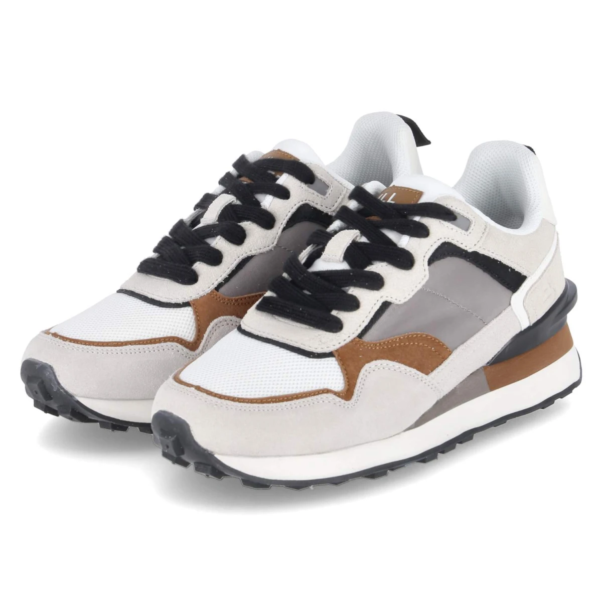 Bullboxer Low Sneaker - Gr. 40 - Weiß - Synthetik, Leder & Textil