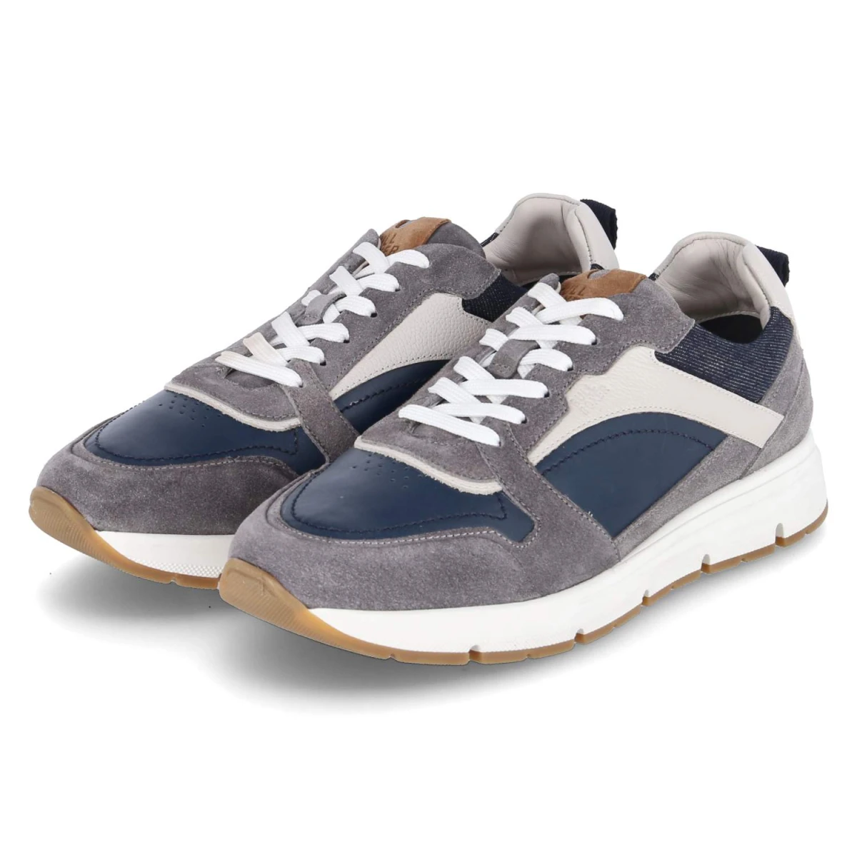 Bullboxer Low Sneaker - Gr. 40 - Grau - Leder