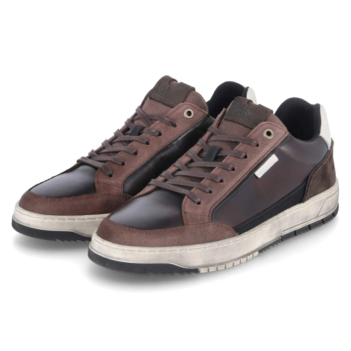 Bullboxer Low Sneaker - Gr. 46 - Braun - Leder