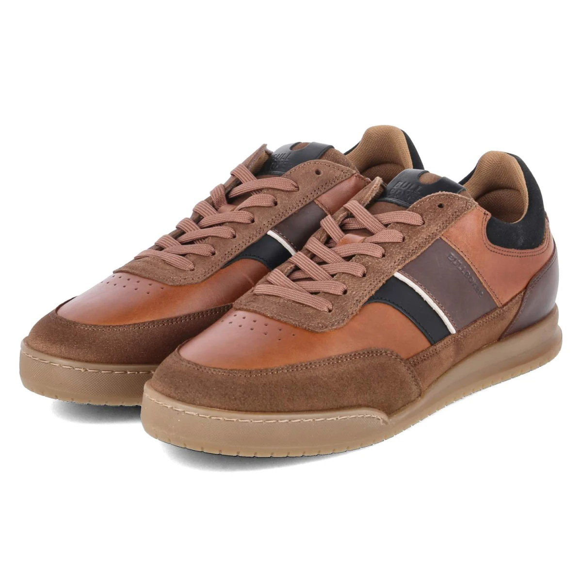 Bullboxer Low Sneaker - Gr. 46 - Braun - Glattleder