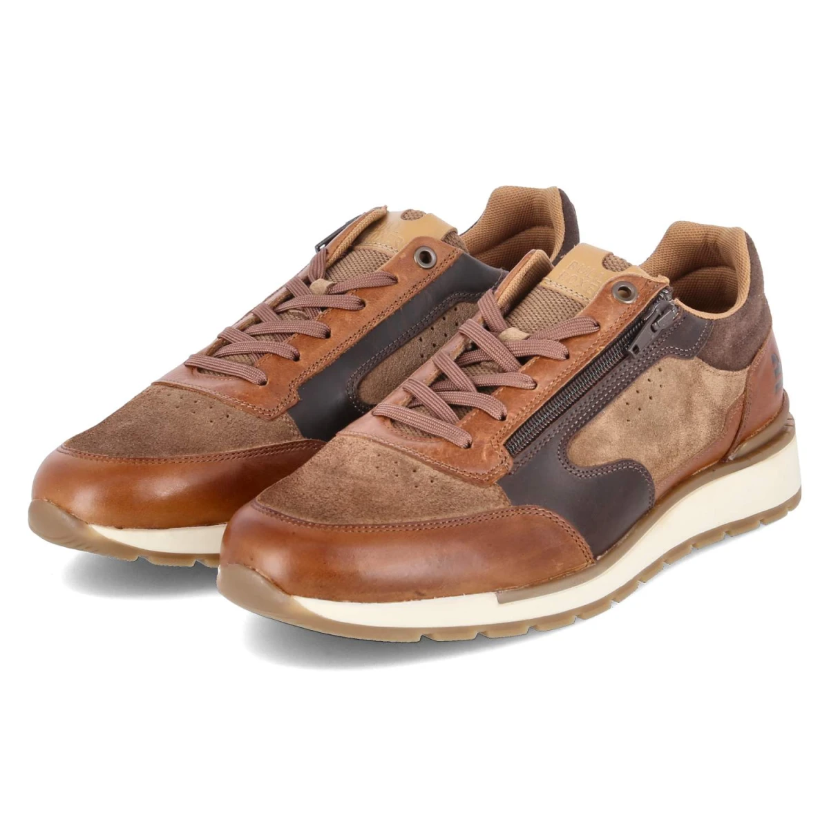 Bullboxer Low Sneaker - Gr. 40 - Braun - Leder