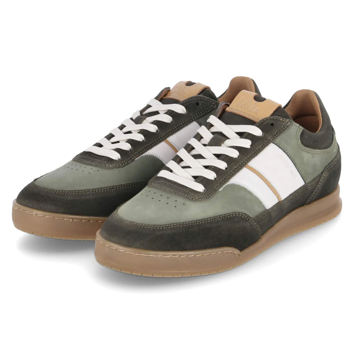 Bullboxer Low Sneaker - Gr. 44 - Grün - Leder