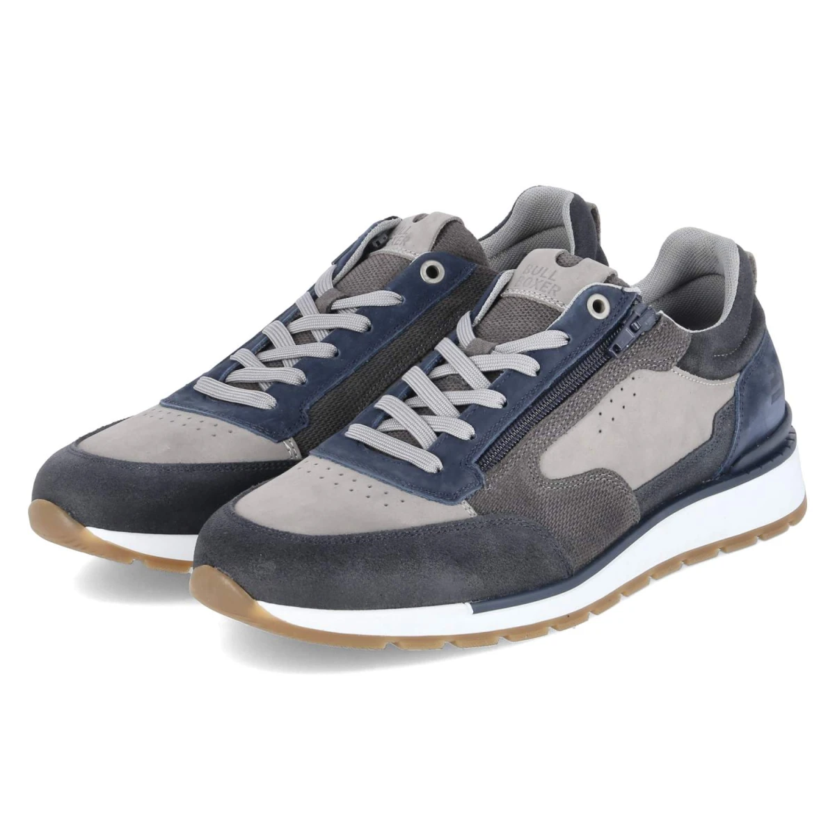Bullboxer Low Sneaker - Gr. 46 - Blau - Leder