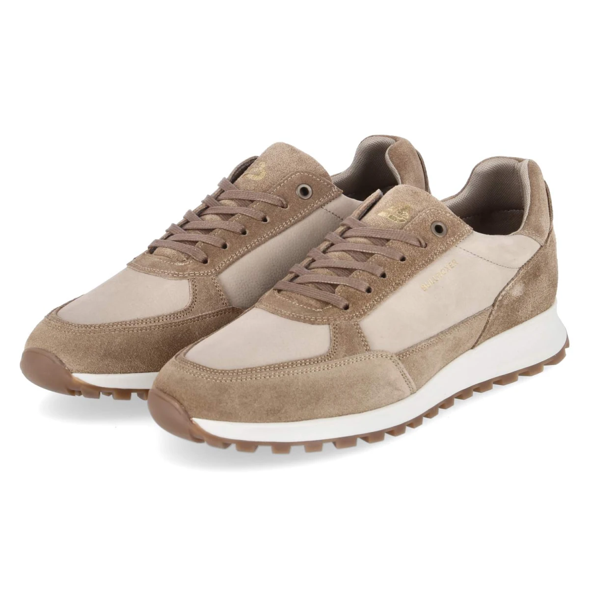 Bullboxer Low Sneaker - Gr. 41 - Beige - Leder