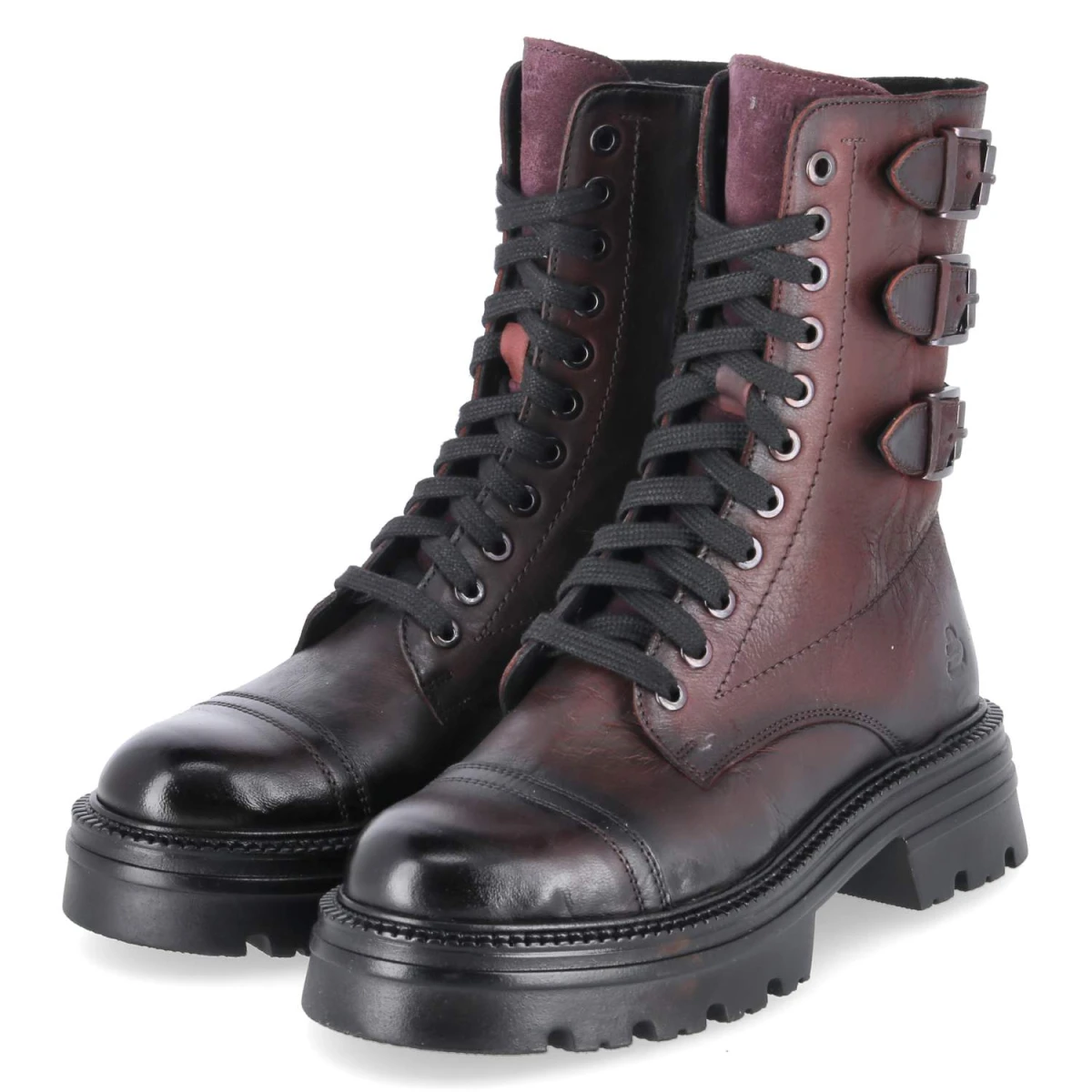 Bullboxer Biker Boots - Gr. 39 - Rot - Leder