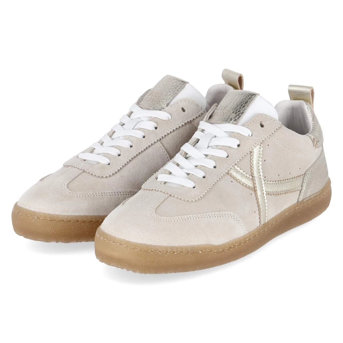 Bullboxer Low Sneaker - Gr. 37 - Beige - Leder