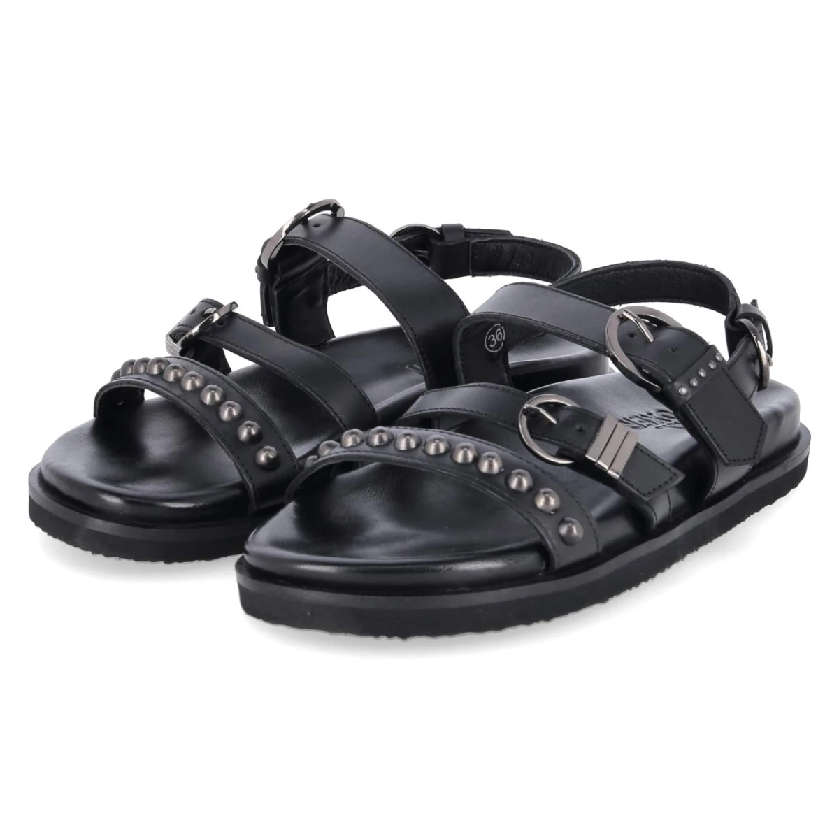 Bullboxer Sandalen - Gr. 39 - Schwarz - Leder
