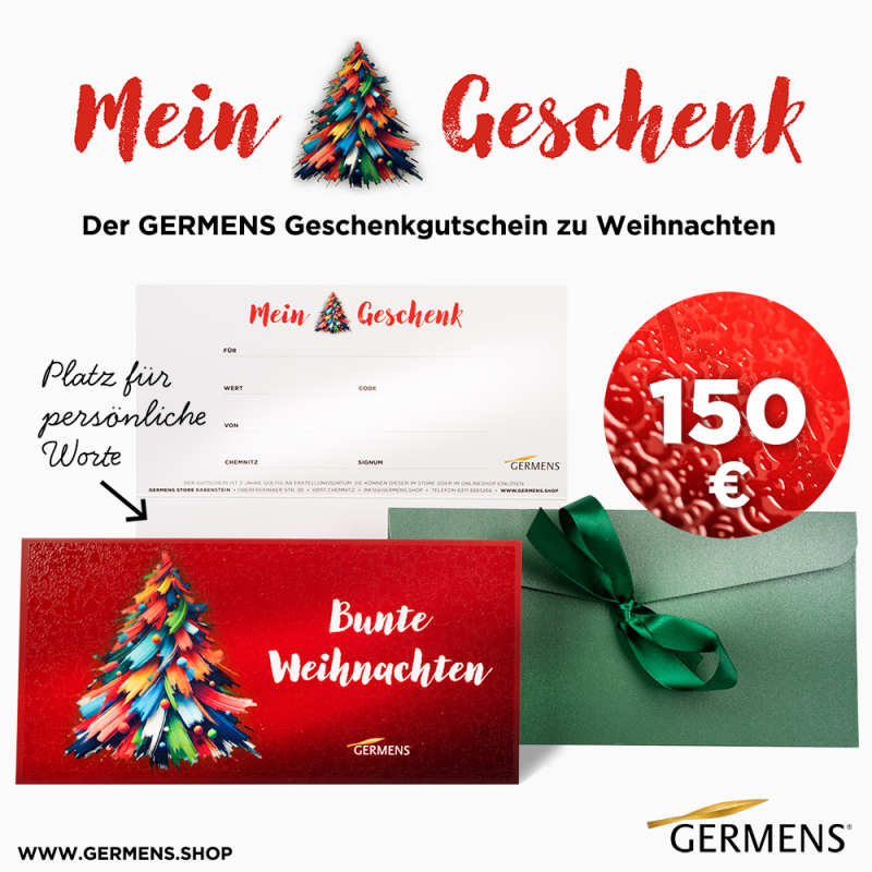 Edle Weihnachtsgeschenke für Frauen – GERMENS Gutschein 150 €