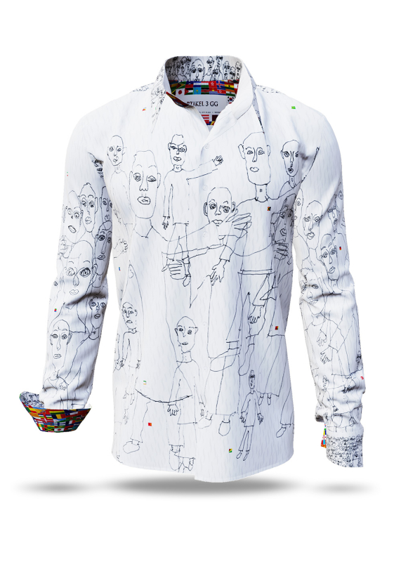 Hemden für Männer ARTIKEL 3GG – GERMENS artfashion – 100 % Baumwolle - Größe L