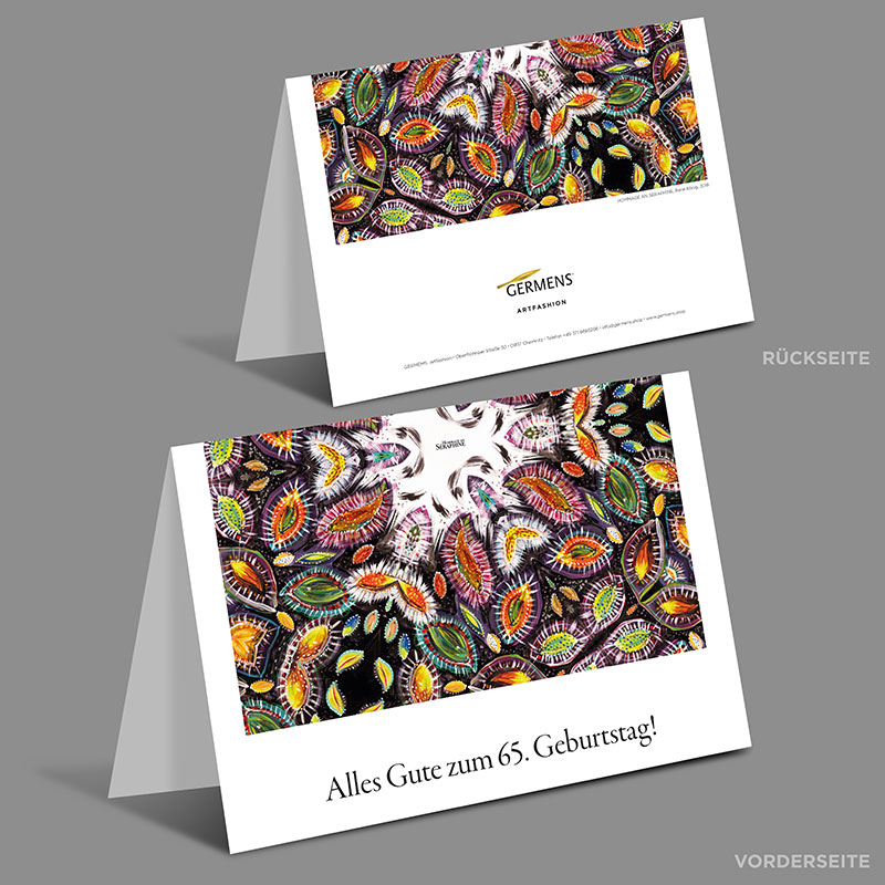 65. GEBURTSTAG ♥ Geschenkgutschein von GERMENS artfashion 98 €