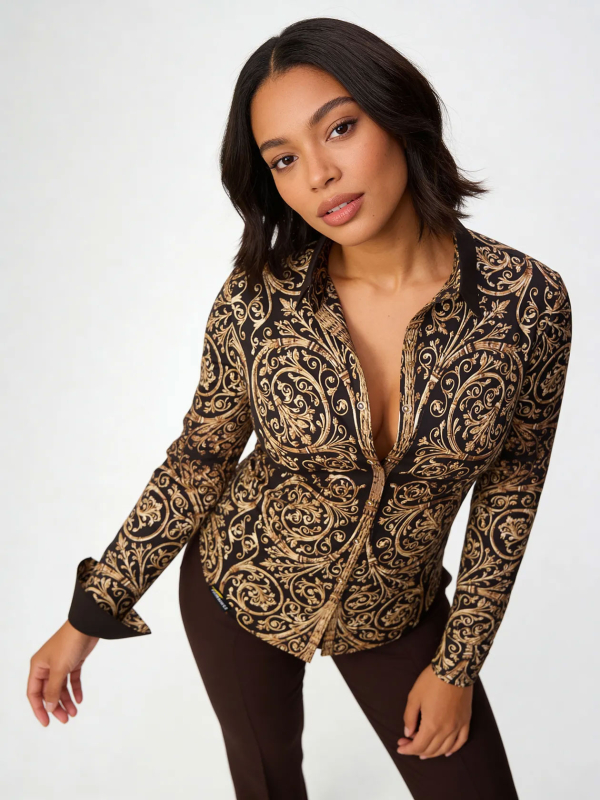 Blusen Damen PORTE NOTRE DAME PARIS - GERMENS artfashion - Größe S