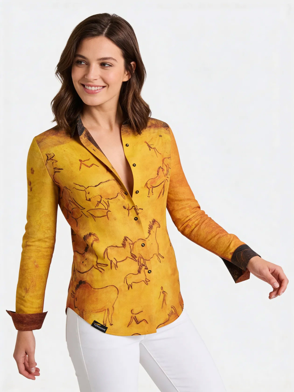 Blusen Damen CAVEMAN - GERMENS artfashion - Größe XS