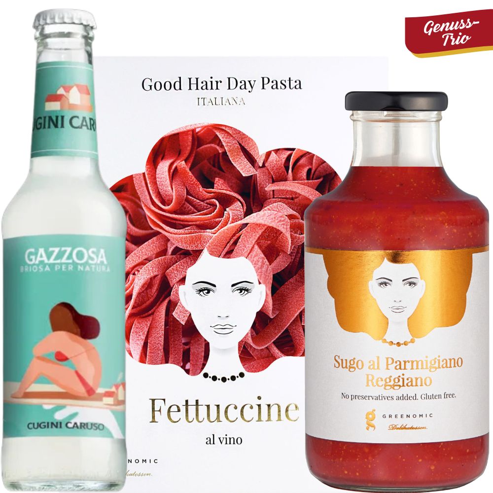 Genuss-Trio Good Hair Day Set mit sizilianischer Limonade „Gazzosa“ (Set 3)