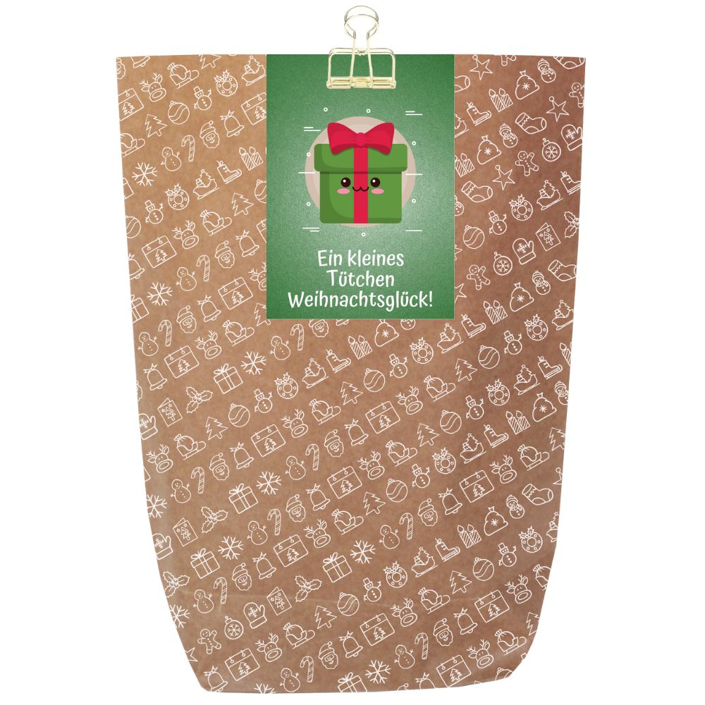 Schöne Geschenkverpackung für Weihnachtsgeschenke „Weihnachtsglück“