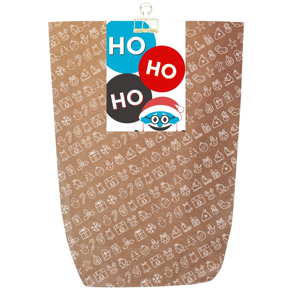Lustige Geschenkverpackung für Weihnachtsgeschenke „Ho Ho Ho“