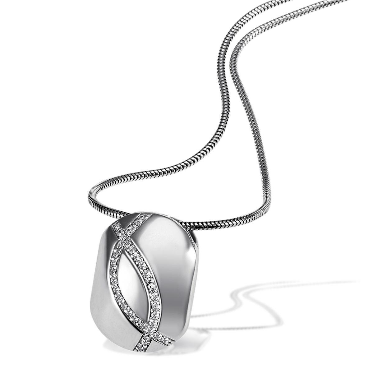 Collier 925 Sterlingsilber 34 Diamanten 0.22 ct.