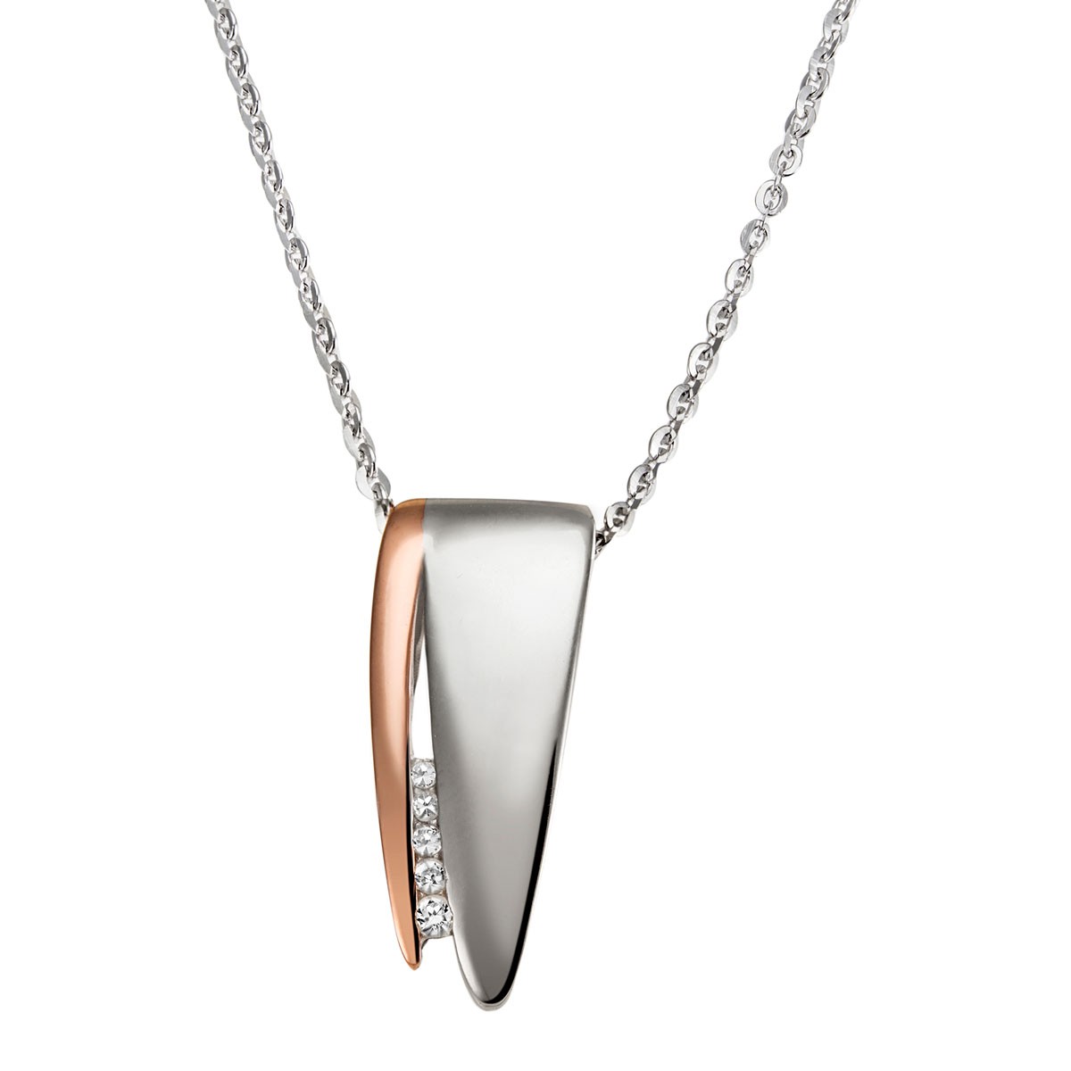 Collier White Diamonds 925 Sterlingsilber 5 Diamanten