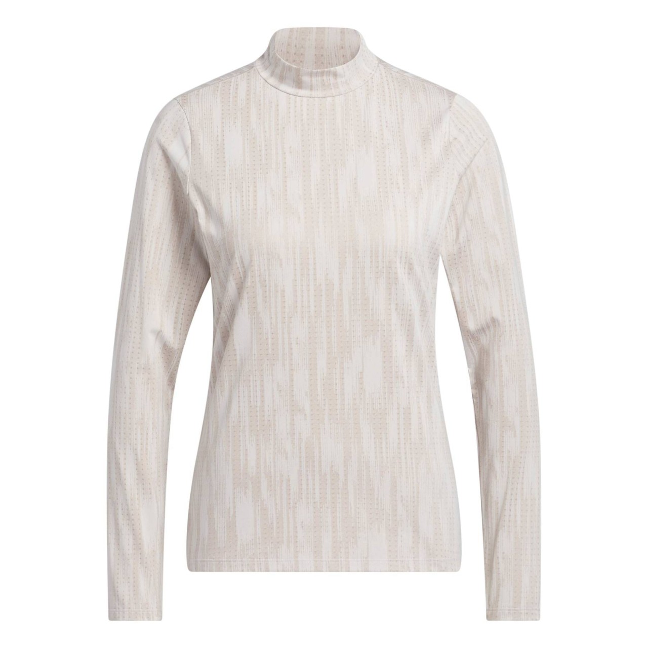 adidas Ultimate365 Jacquard Longsleeve Mock Shirt Damen XS beige/rosa XS beig...