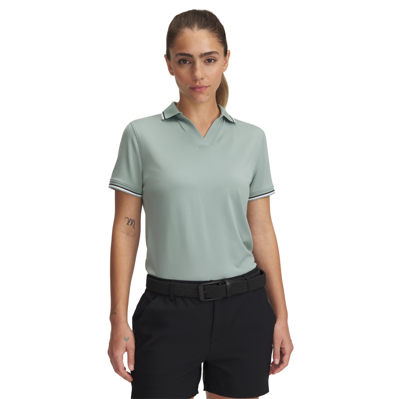 Under Armour UA Drive Rib Kurzarm-Polo Damen