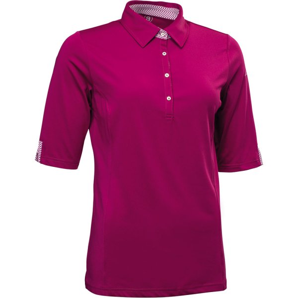 'abacus Golf Karin Damen Polo Halbarm purpur'