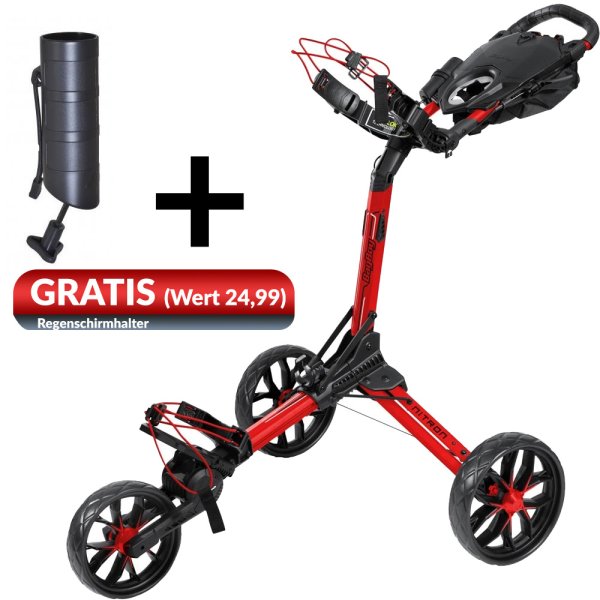'Bag Boy Nitron 3-Rad Trolley rot'