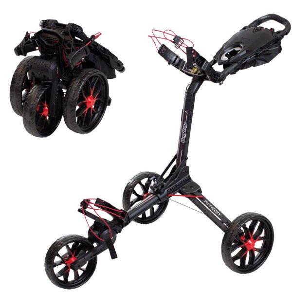 'Bag Boy Nitron 3-Rad Trolley schwarz/rot'
