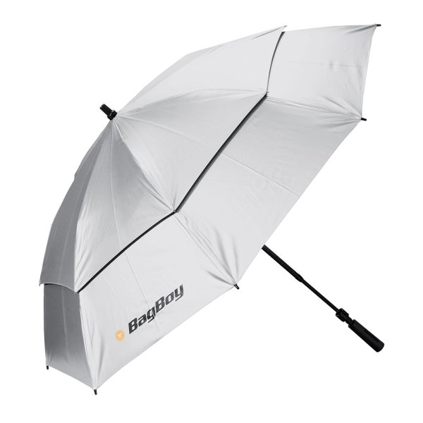 'Bag Boy Golf UV Proof Regenschirm silber'