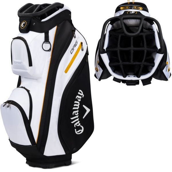'Callaway Org 14 Cartbag weiss/schwarz/gold'
