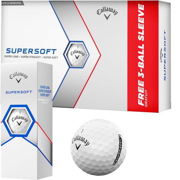 'Callaway Supersoft Golfball 15er weiss'