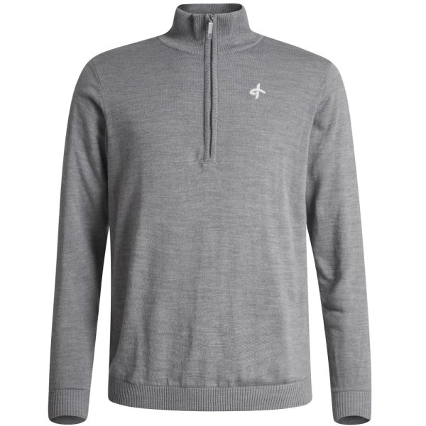 'Cross Storm Sweater Herren 1/4 Zip Windbreaker grau'